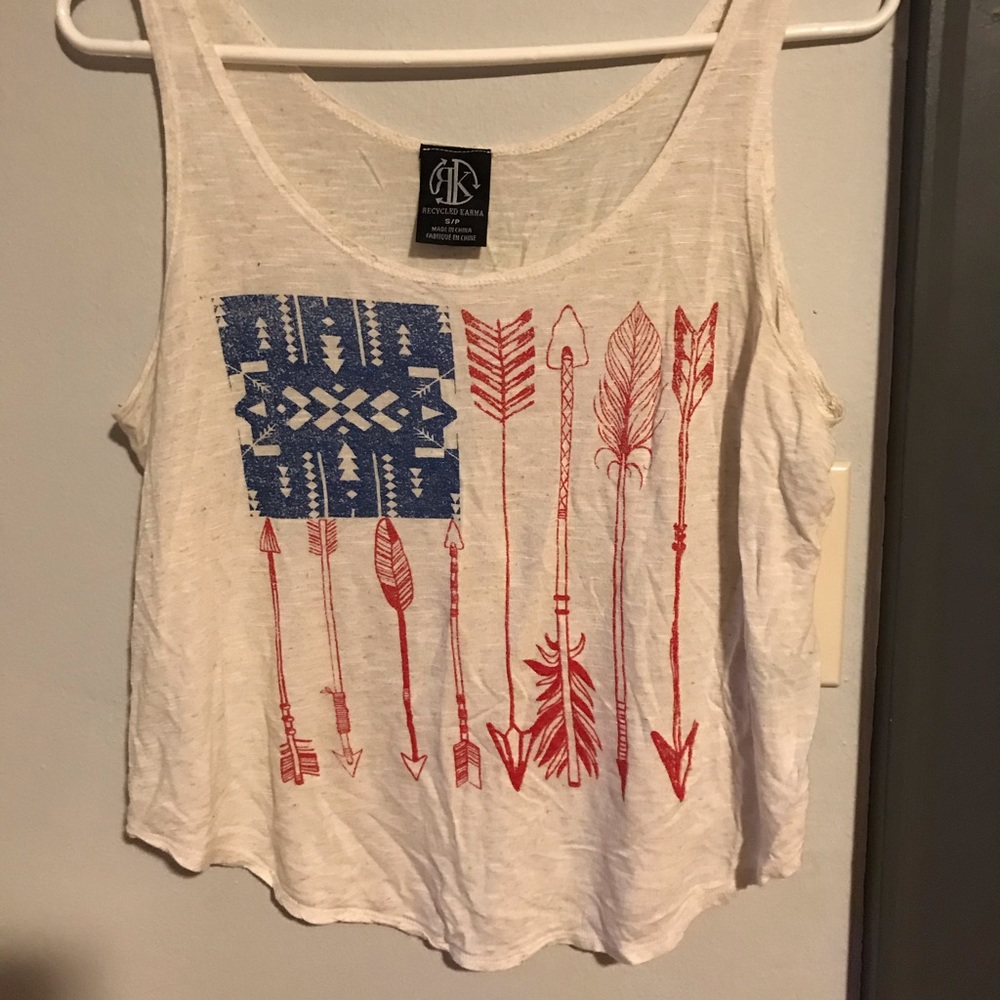 Red white blue tank top